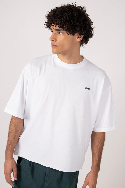 Calvin Cropped White T-Shirt