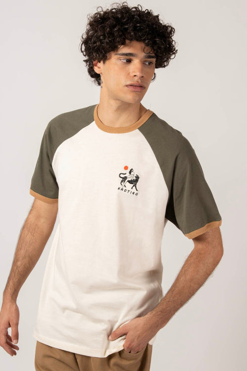 Ivory/Army Tiger T-shirt