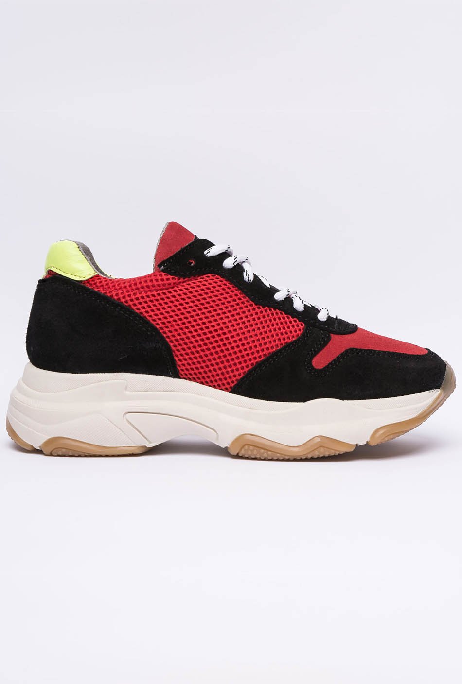 Sneaker Manhattan rojo/negro