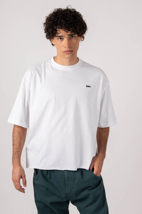 Calvin Cropped White T-Shirt