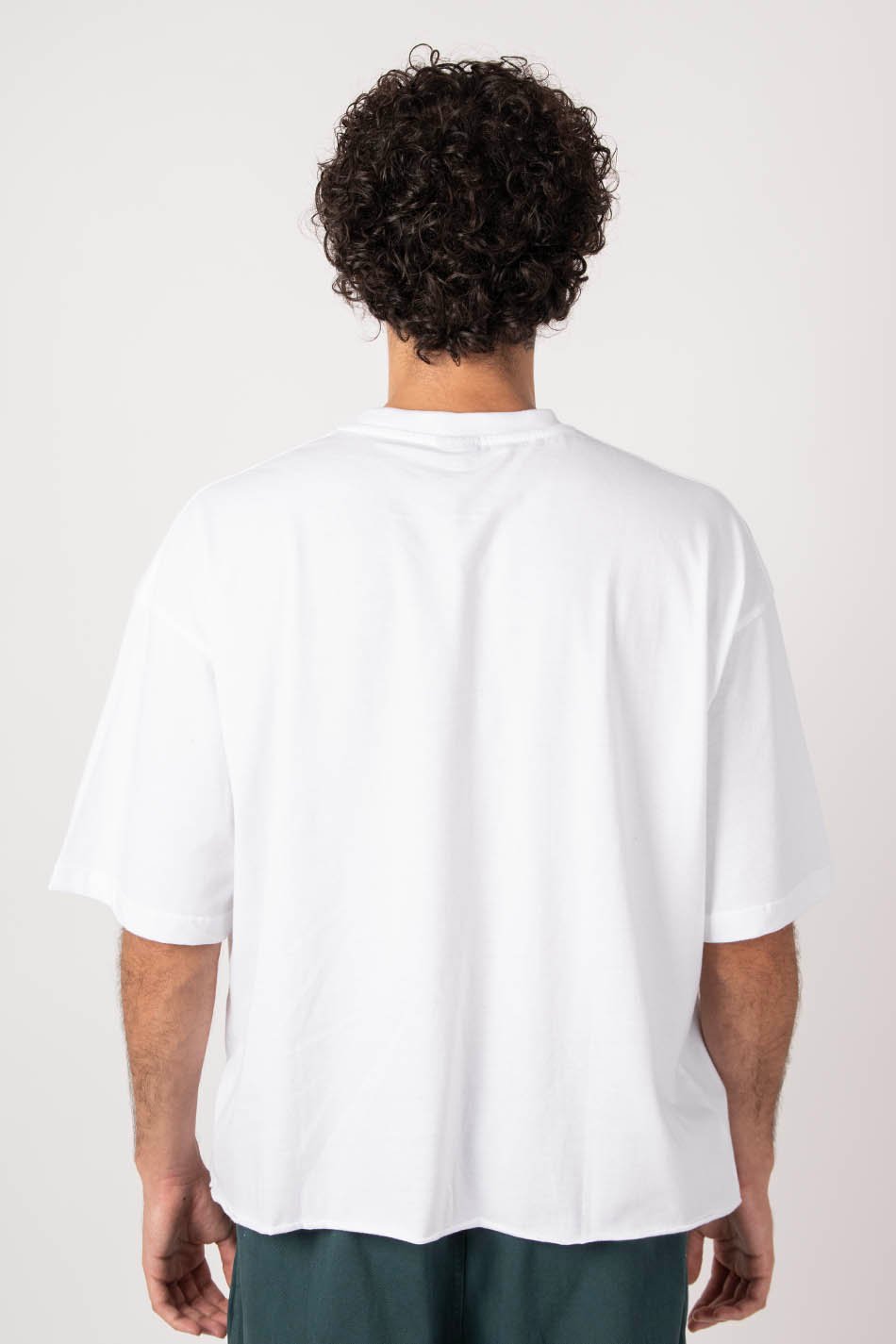 Calvin Cropped White T-Shirt