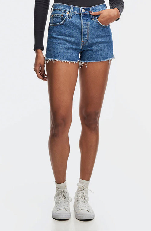 Levi's 501 High Rise Flat Broke Shorts
