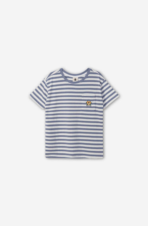Camiseta Rayas Corazón Violet