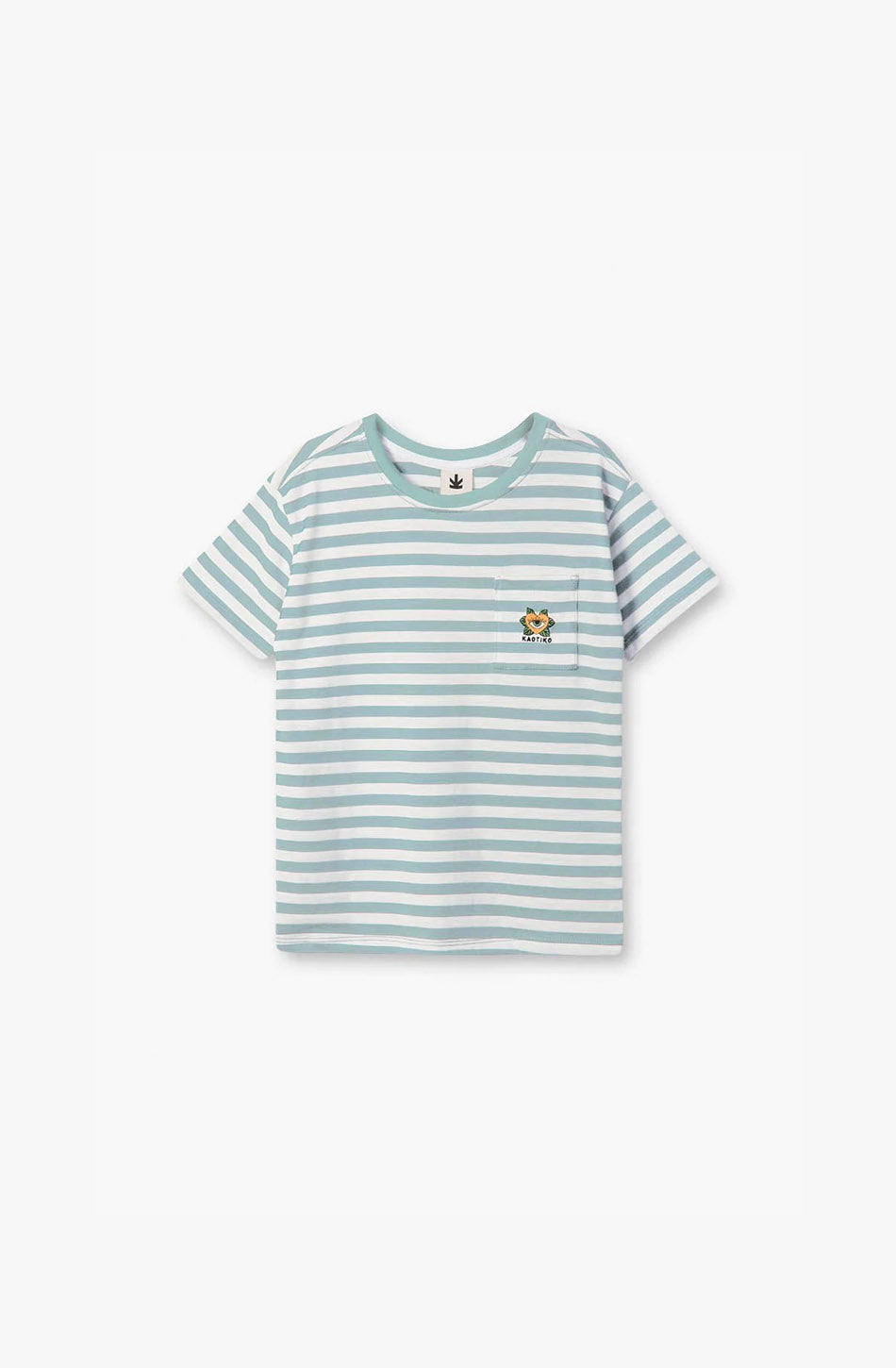 Camiseta Rayas Corazón Azul