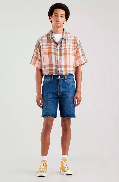 Levi's 501 Hemmed Bleu Eyes Break Shorts