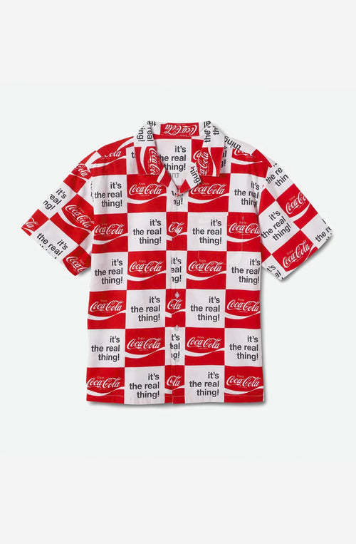 Camisa Brixton x Coca-Cola Bunker White