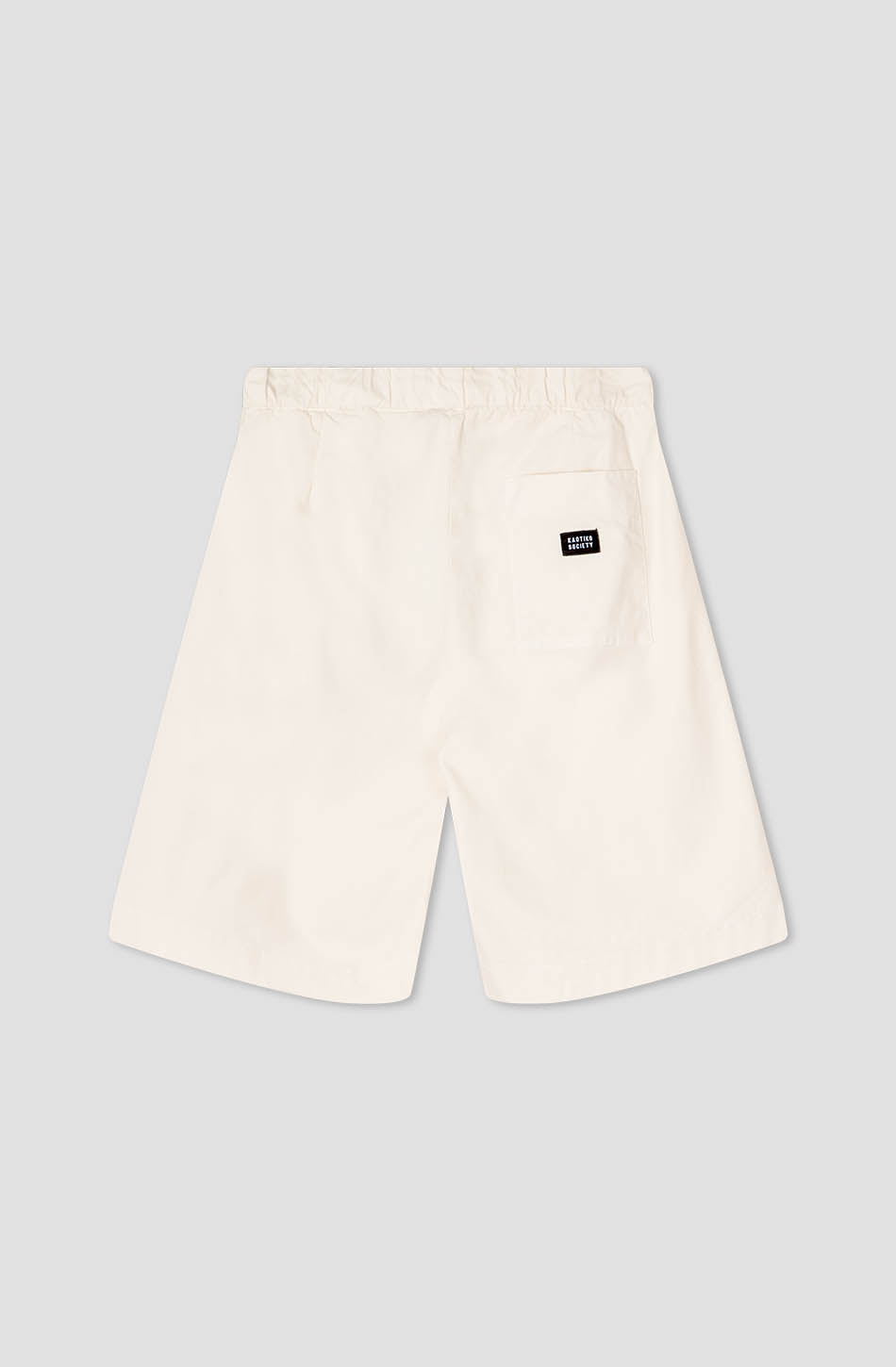 Bermuda Relaxed Canvas Pinzas Ivory