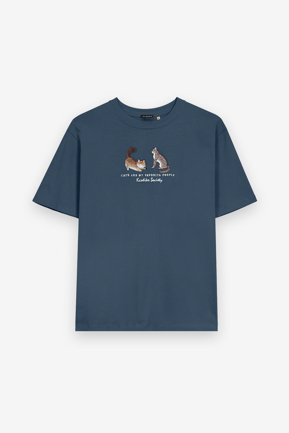 Camiseta Washed Cats Navy