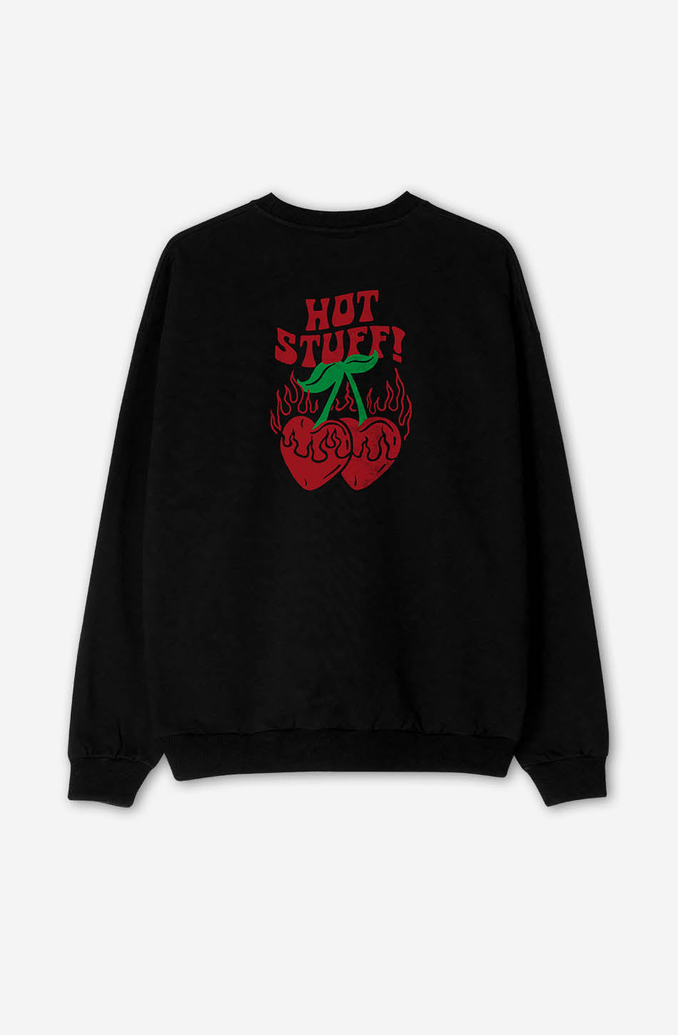 OPTSTUFF CREWNECK SWEAT SHIRT BLACK 【公式通販】