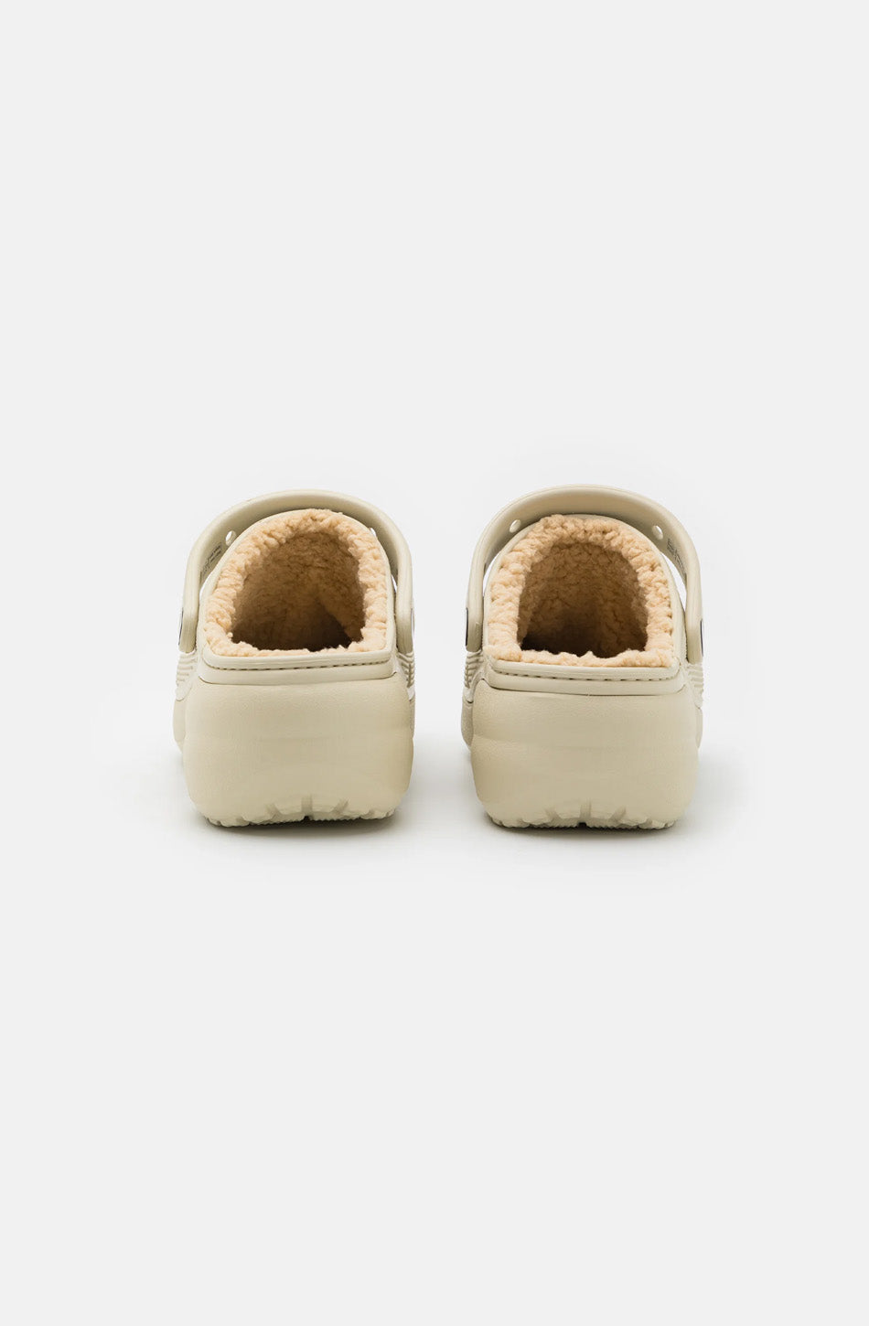 Zuecos Crocs Classic Platform Lined Bone