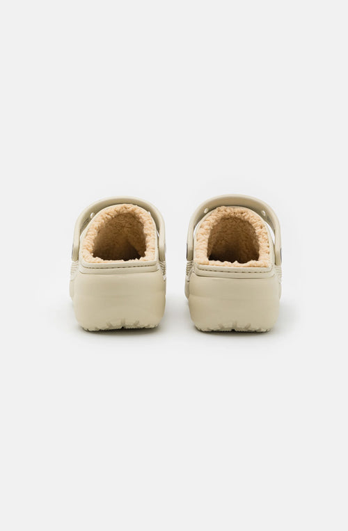 Zuecos Crocs Classic Platform Lined Bone