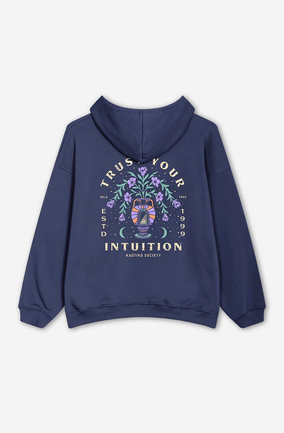 Sudadera Washed Trust Your Intuition Dark Lilac