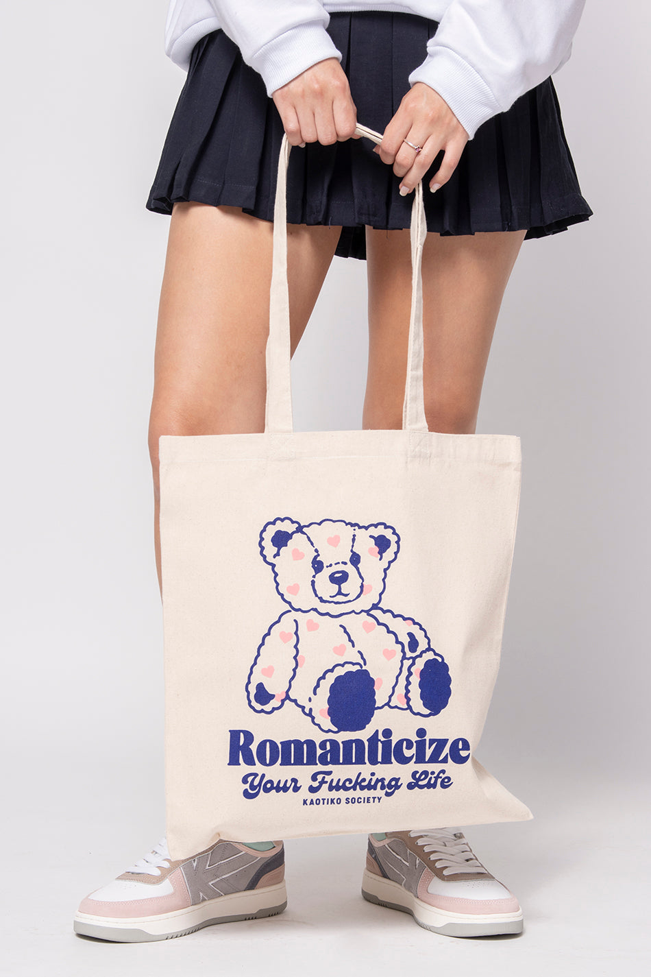 Tote Bag Loving Bear Ivory