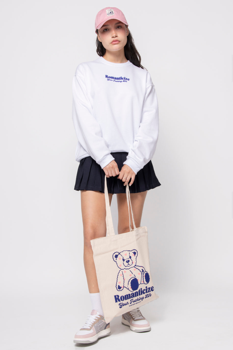 Tote Bag Loving Bear Ivory