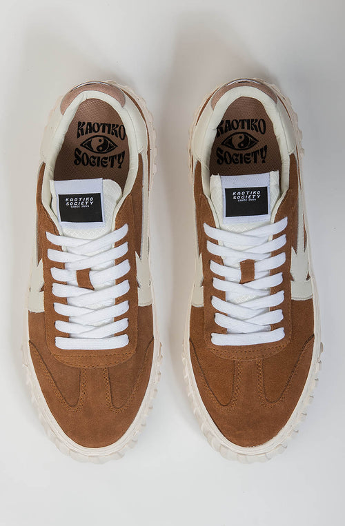 Kaotiko Keoni Low Vega Cognac Sneakers