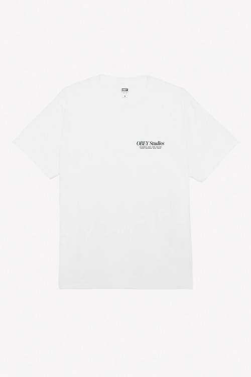 Camiseta Obey Studios White