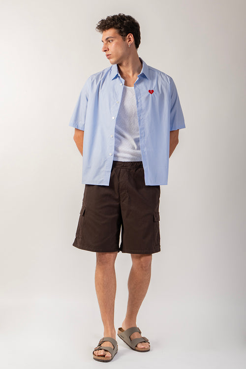 Bermuda Cargo Wide Leg Brown Light
