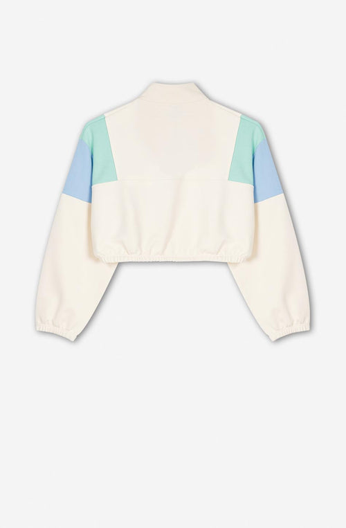 Ivory/ Sea Green / Niagara Anette Sweatshirt