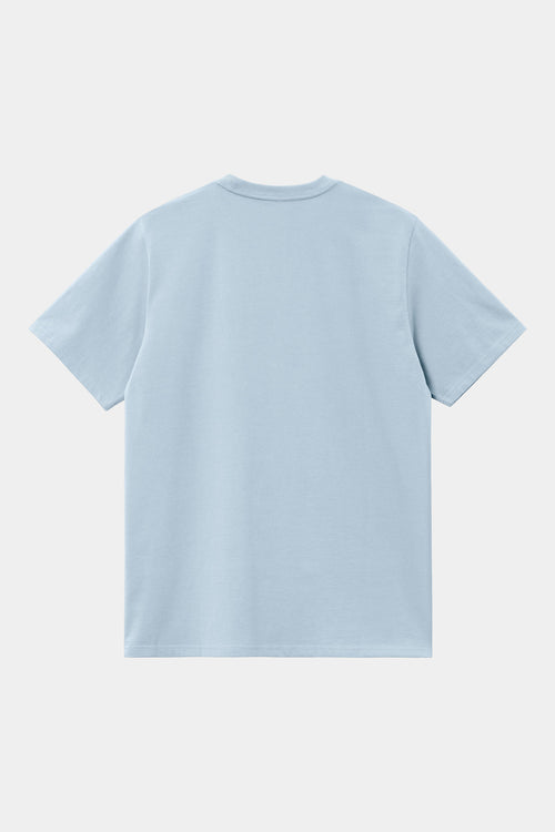 Camiseta Carhartt WIP American Script Frosted Blue