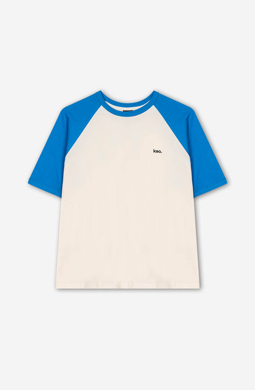 Rang Piero T-shirt Ivory/ Royal