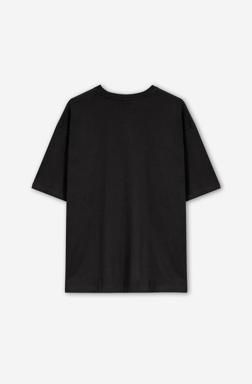 Black Abstract Face T-shirt