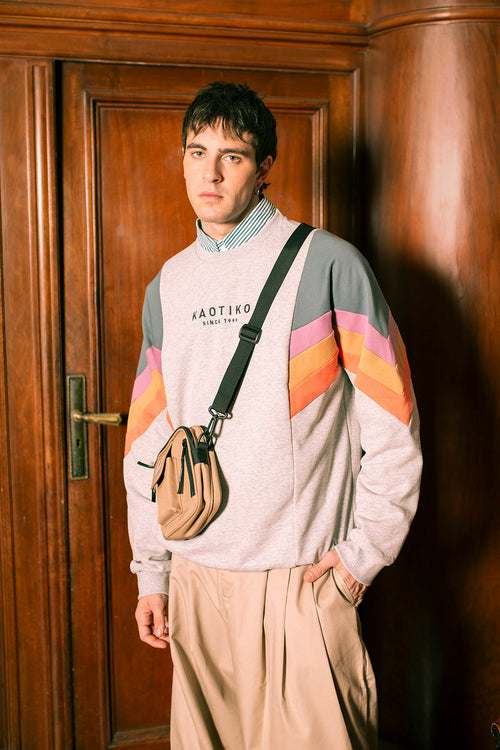 Sudadera Seattle Gray / Board/ Orchid