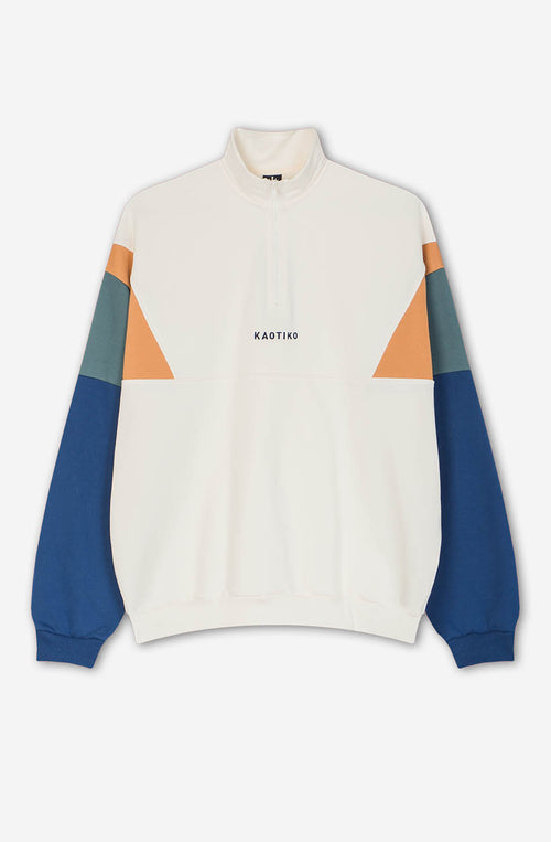 Sudadera Arthur Ivory / Saffron / Navy