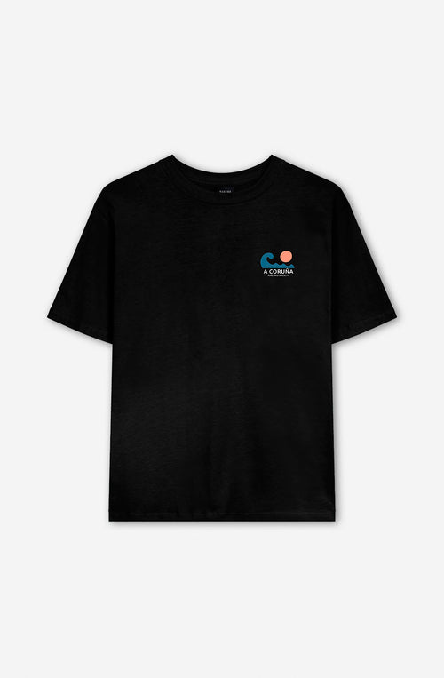 Camiseta Washed A Coruña Black