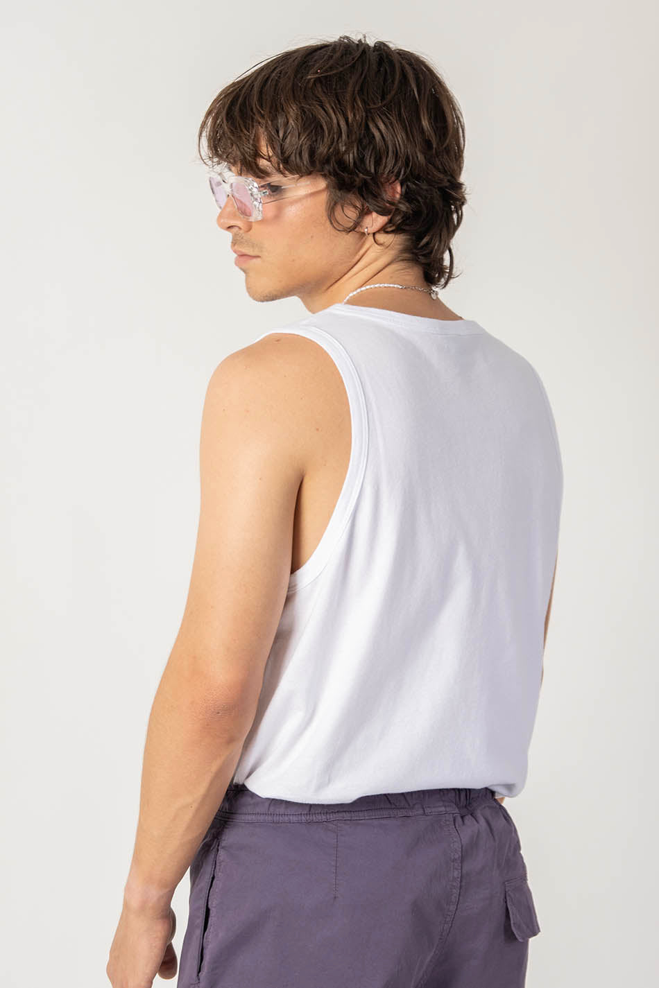 Tank Top Cropped Nathan White