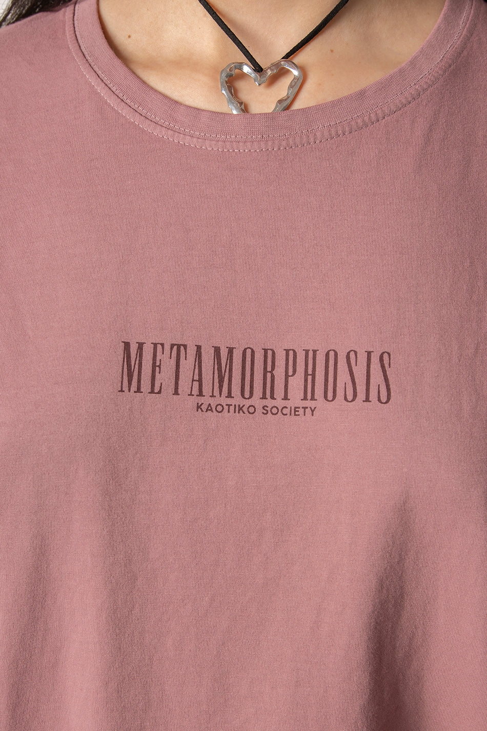 Camiseta Washed Metamorphosis Burgundy