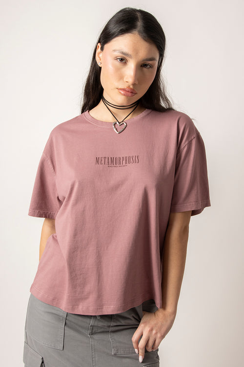 Camiseta Washed Metamorphosis Burgundy