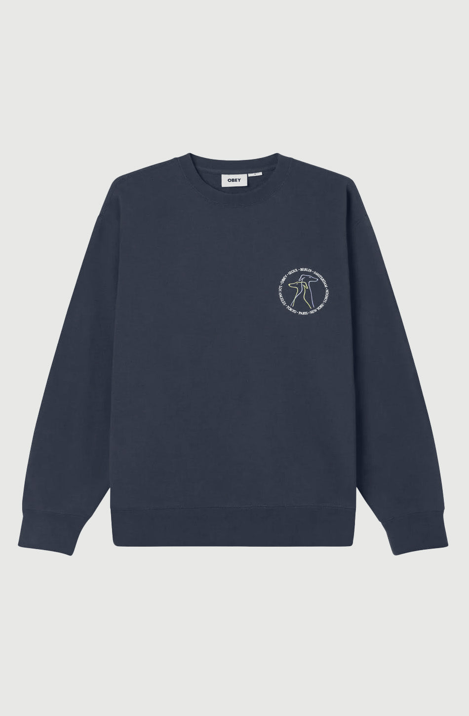 Sudadera Obey City Dogs Academy Navy