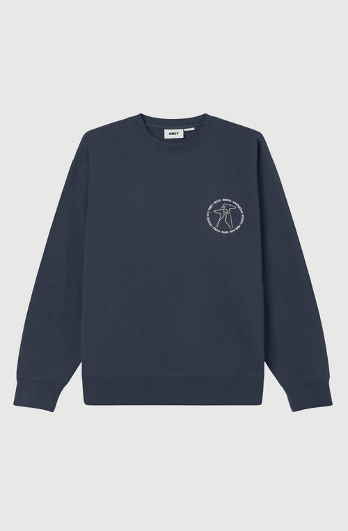 Sudadera Obey City Dogs Academy Navy