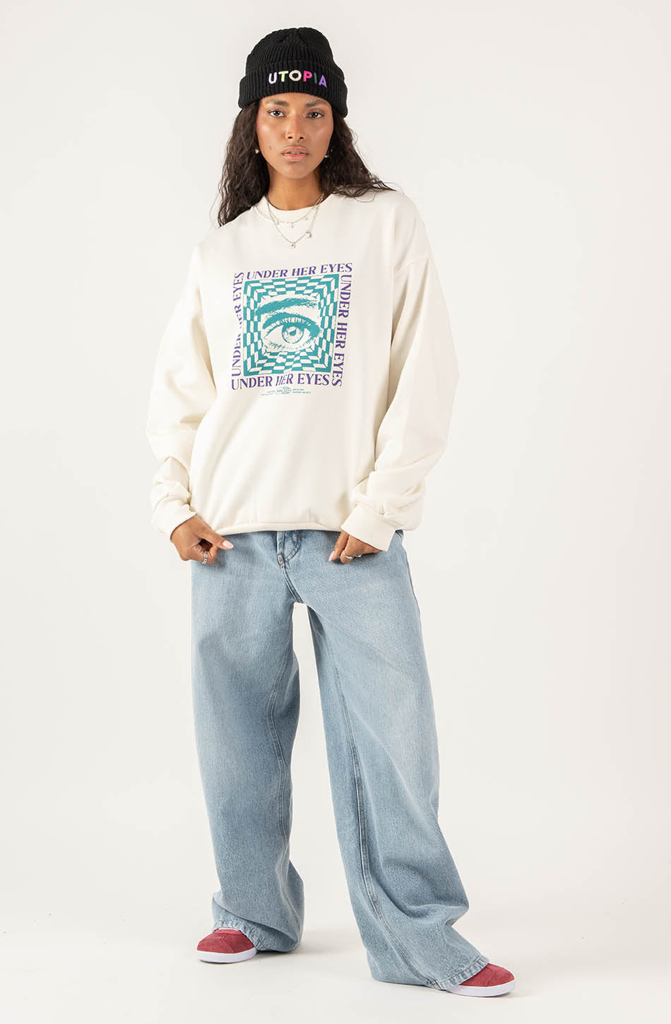 Sudadera Under Her Eyes Ivory