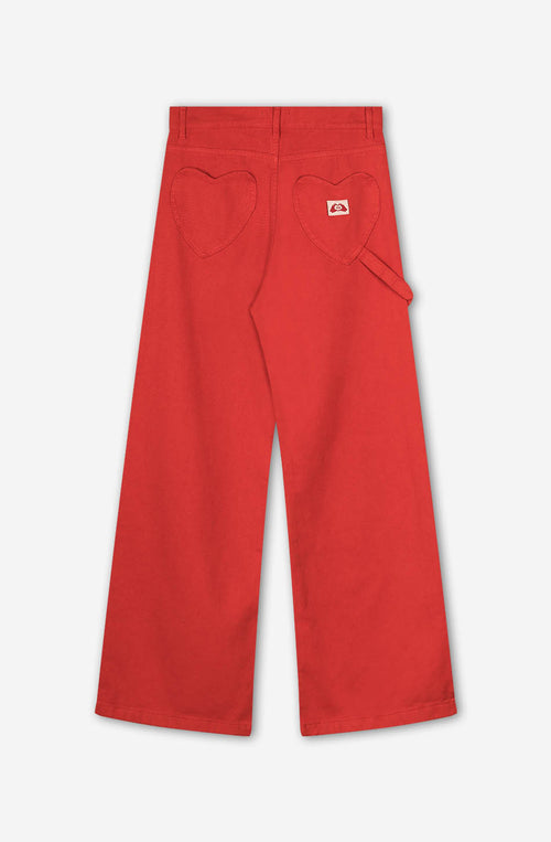Pocket Heart Red Pants