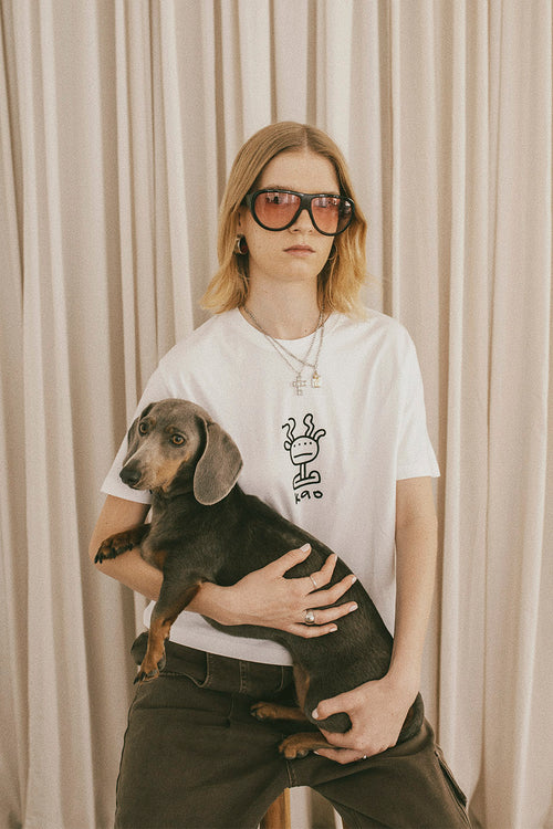 Washed Boy Eye White T-shirt