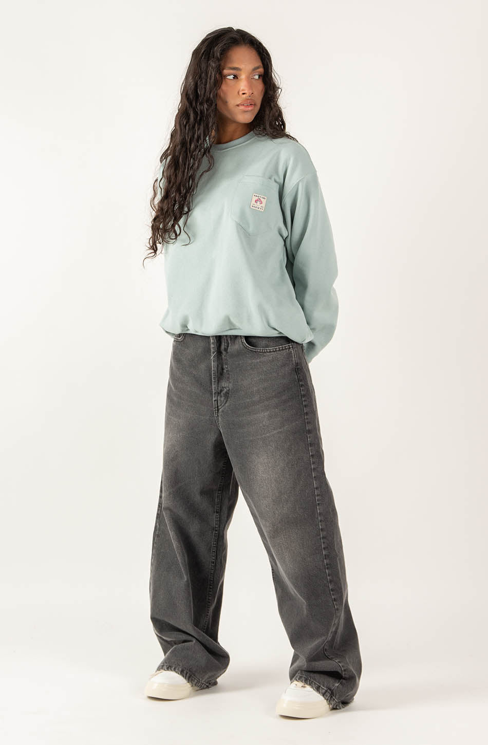 Sudadera Pocket Mushroom Society Cloud