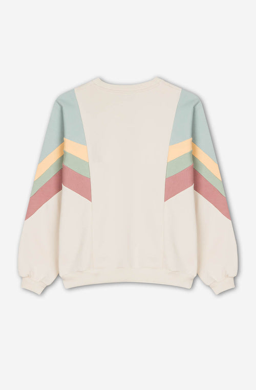 Sweatshirt Ginger Bone/ Cloud/ Green