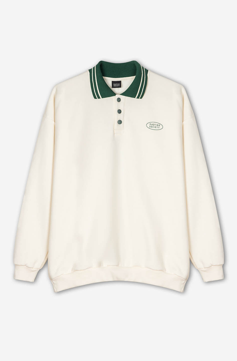 Sudadera The Black Cat Angels Ivory/ Green