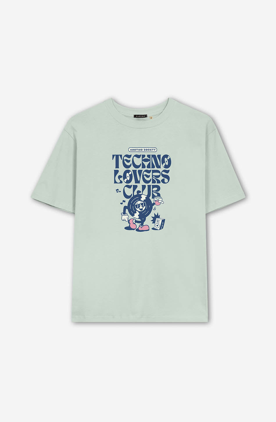 Camiseta Washed Techno Lovers Club Apple Green