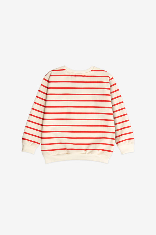 Stripes Poodle Red Sweatshirts