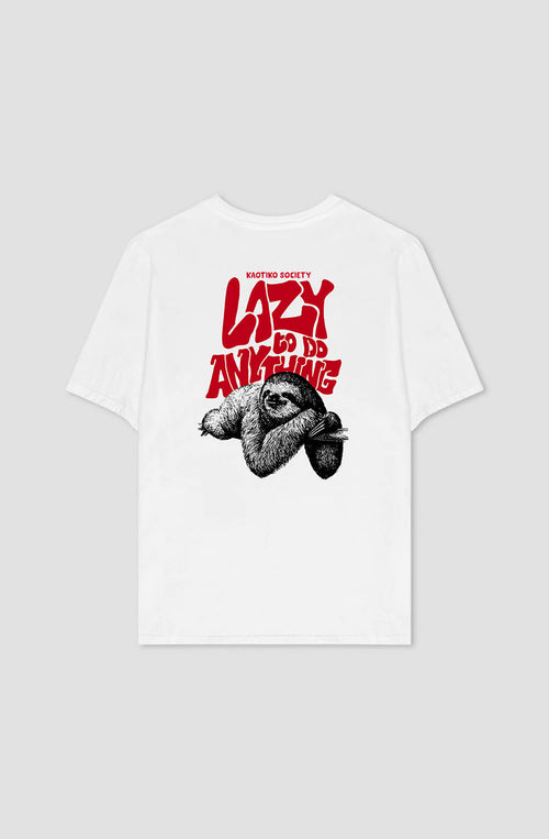 Washed Lazy White T-shirt
