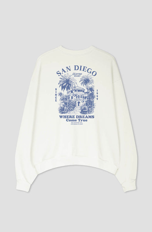 Kaotiko Resort Organic Cotton Ivory Sweatshirt