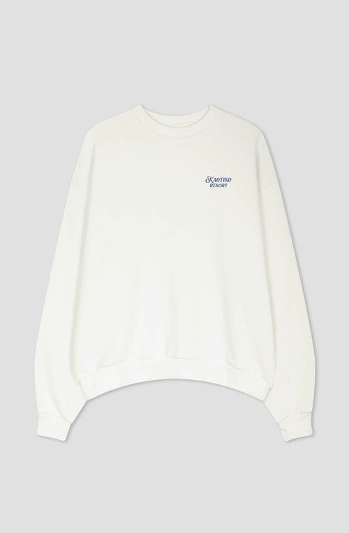 Kaotiko Resort Organic Cotton Ivory Sweatshirt