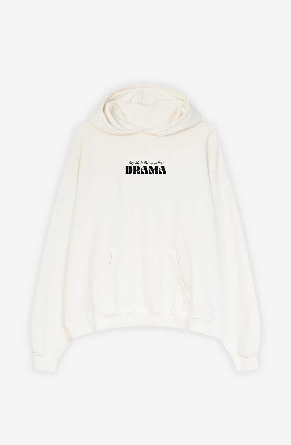 Sudadera Washed Drama Ivory