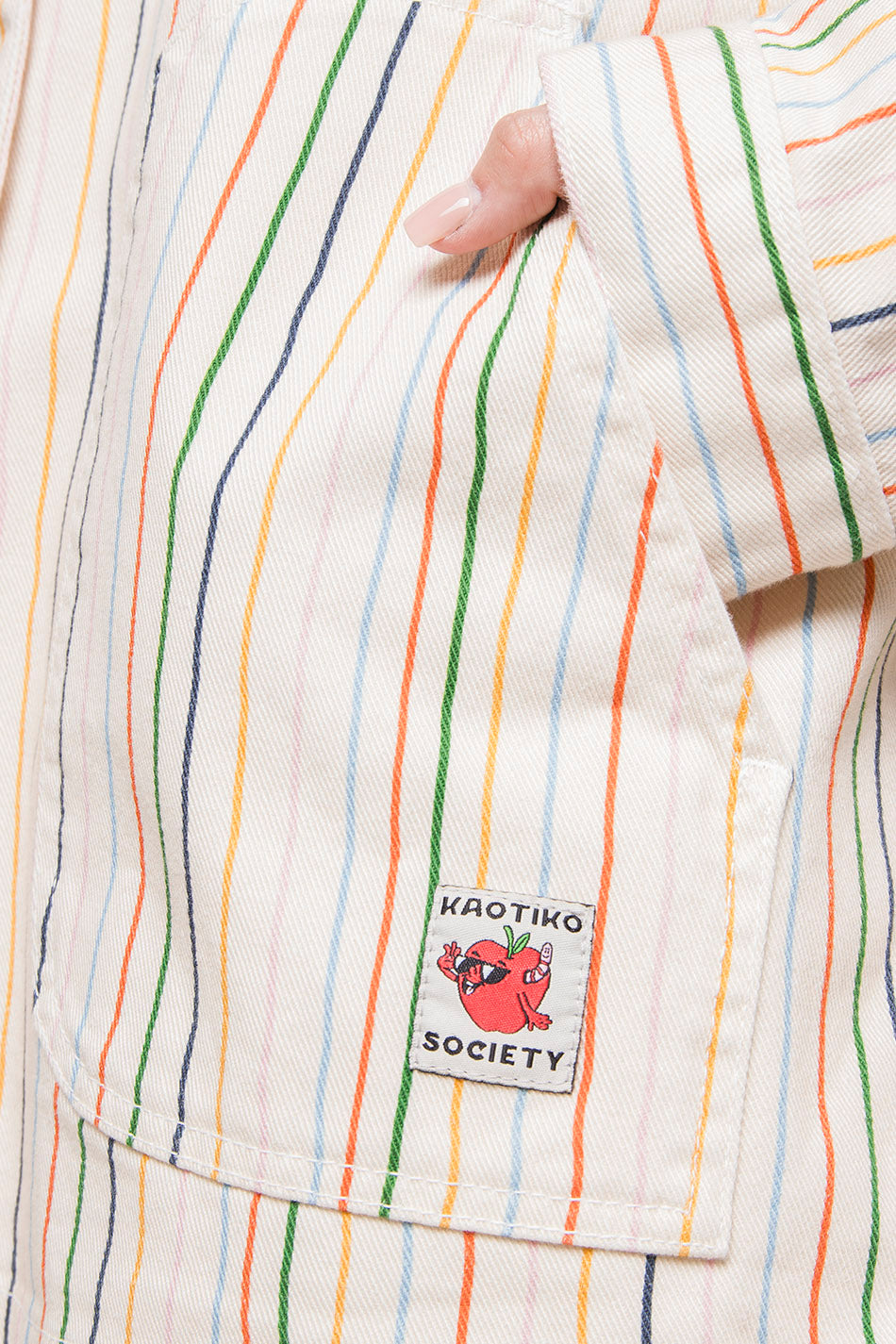 Chaqueta Multi Stripes Apple Ivory