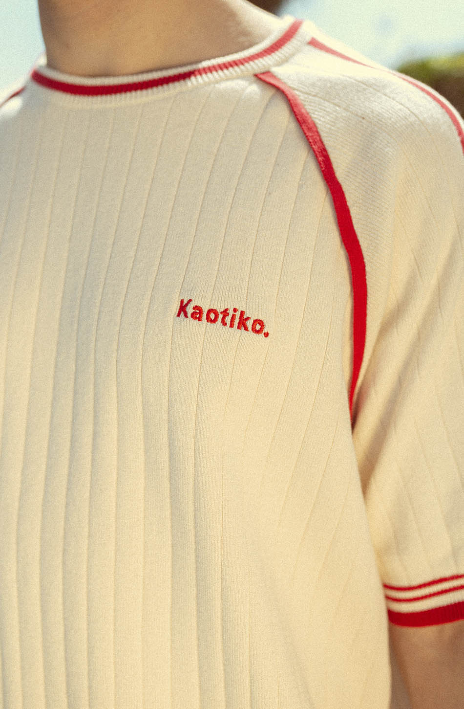 Vintage Ivory/Red Polo