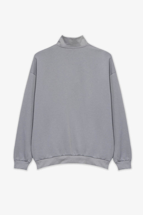Half Zip Kaotiko Society Pale Blue Sweatshirt