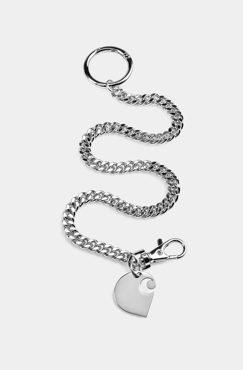 Llavero Carhartt WIP Cuban Link Silver