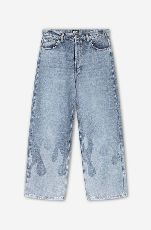 Pantalón Laser Denim Flame